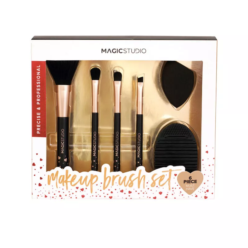 COFFRET DE 6 PINCEAUX DE MAQUILLAGE