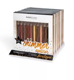 COFFRET DE 10 EYELINERS SCINTILLANTS COLORÉS