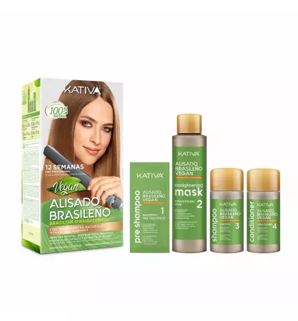 KATIVA PROFESSIONNEL VEGAN LISSAGE BRÉSILIEN LOT DE 5 pcs.