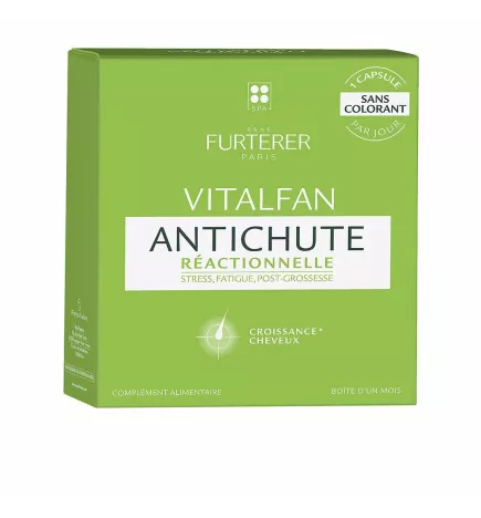 VITALFAN - Complément alimentaire chute de cheveux réactionnelle - 30 unités.