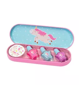 UNICORN NAIL POLSIH + STICKERS coffret 4 articles