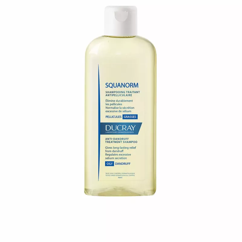 SQUANORM Shampooing anti-pelliculaire pour cheveux gras 200 ml.