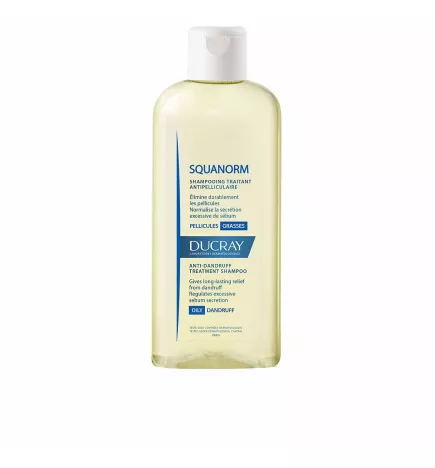 SQUANORM Shampooing anti-pelliculaire pour cheveux gras 200 ml.