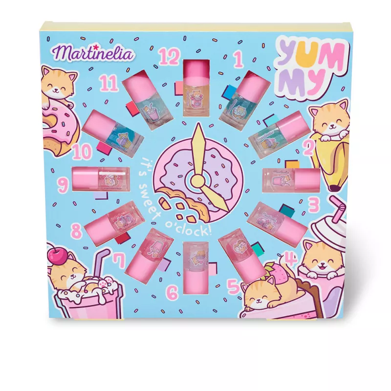 YUMMY CLOCK NAIL POLISH BEAUTY coffret 12 articles