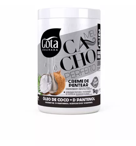 MEU CACHO PERFEITO - Crème de coiffage à l'huile de coco, 1000g.