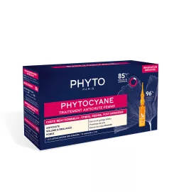 PHYTOCYANE tratamiento anticaída reacción mujer 12 x 5 ml