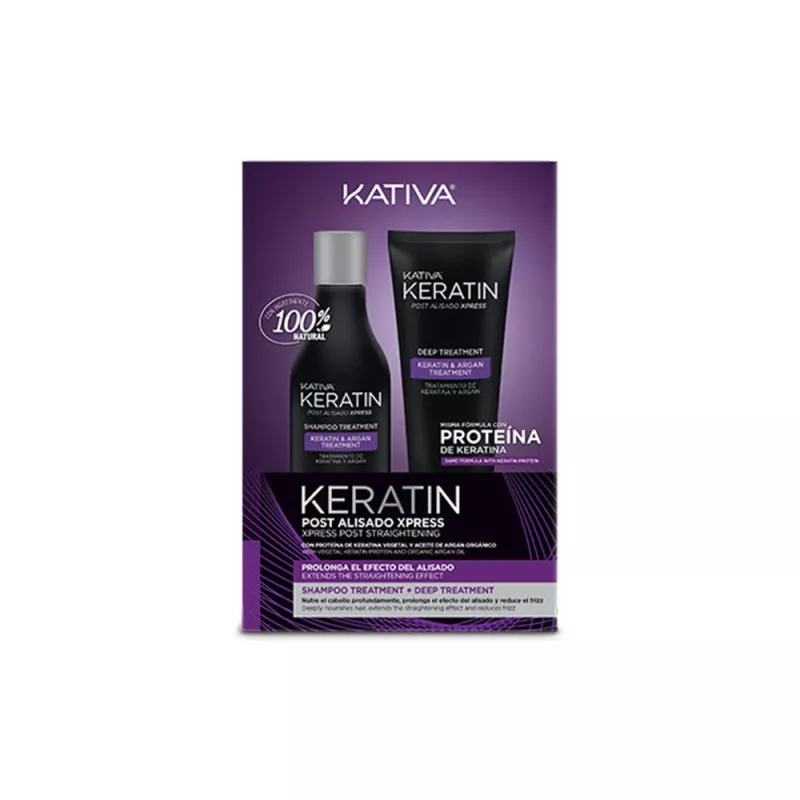 KERATIN EXPRESS POST ALISADO LOTE 2 pz : Traitement express à la kératine pour lissage - Lot de 2 pièces.