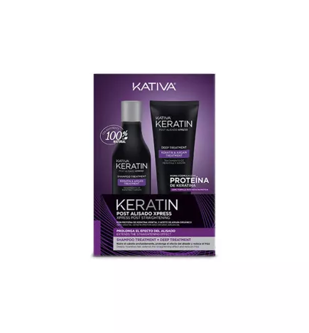 KERATIN EXPRESS POST ALISADO LOTE 2 pz : Traitement express à la kératine pour lissage - Lot de 2 pièces.