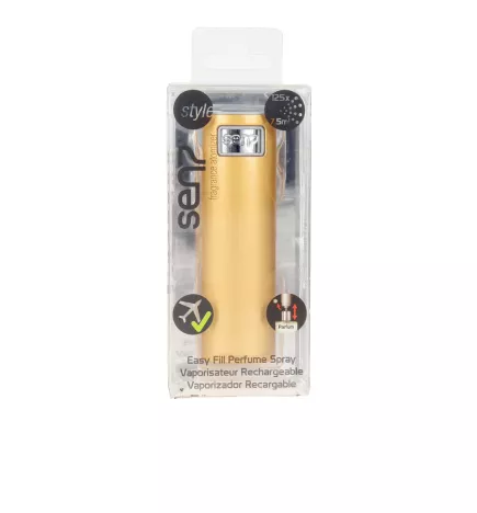 STYLE refillable parfum atomizer -gold 120 sprays 7.5 ml