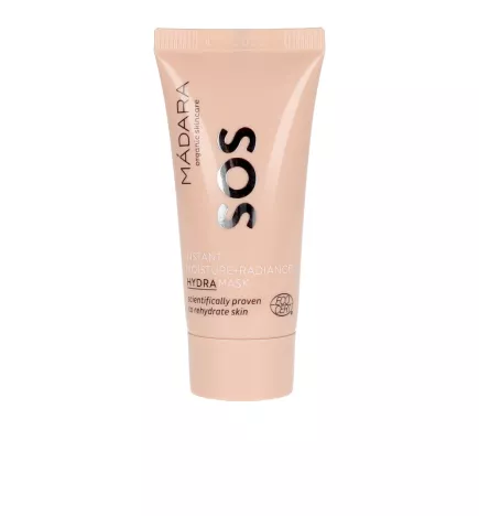 Masque SOS Hydra Moisture + Radiance de 12,5 ml pour une hydratation intense et un effet éclatant.