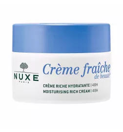 CRÈME FRAÎCHE DE BEAUTÉ® - Crème riche hydratante 48h pour peaux sèches, 50 ml.