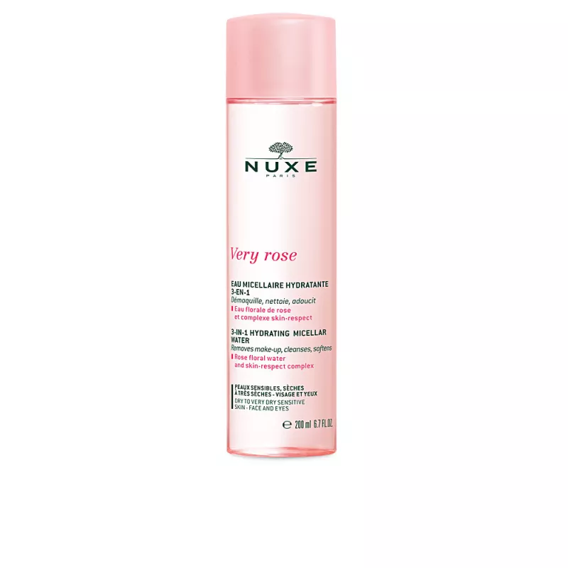 TRÈS ROSE eau micellaire apaisante 3 en 1 - peaux sèches à très sèches 200 ml