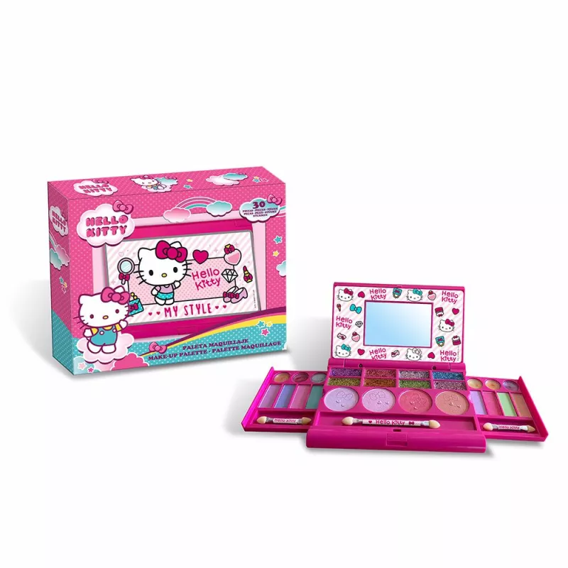 HELLO KITTY PALETA MAQUILLAJE coffret 30 pz