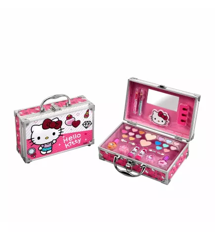 HELLO KITTY MALETIN ALUMINIO MAQUILLAJE coffret 31 pz