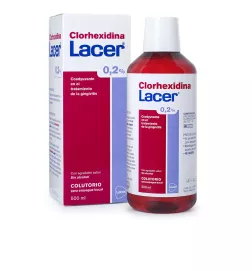 Solution buccale de chlorhexidine 0,2% en flacon de 500 ml.