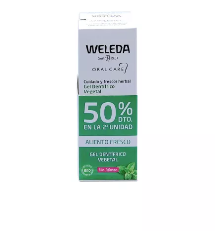 Promotion pâte dentifrice végétale ORAL CARE, 2 tubes de 75 ml.