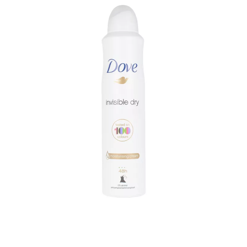 Déodorant vaporisateur INVISIBLE DRY de 250 ml non visible.