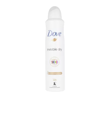 Déodorant vaporisateur INVISIBLE DRY de 250 ml non visible.