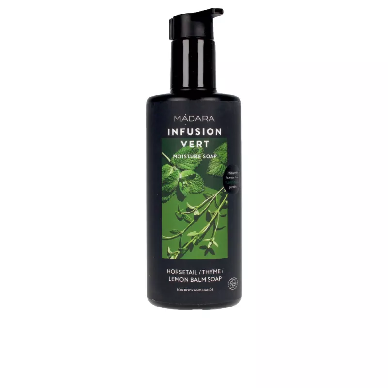 Savon hydratant INFUSION VERT de 300 ml.