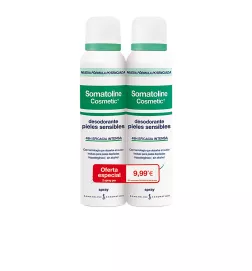 Coffret 2 pièces de spray déodorant pour peaux sensibles.