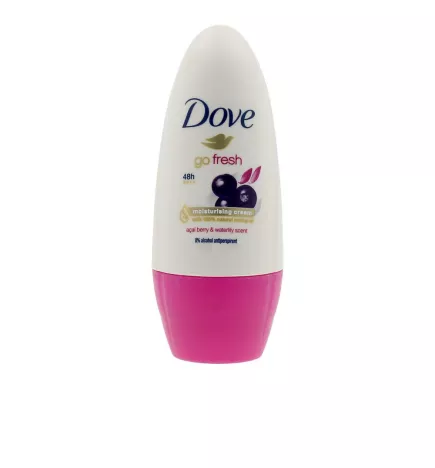 Déodorant roll-on de 50 ml aux baies d'açai et au nénuphar fraîcheur.