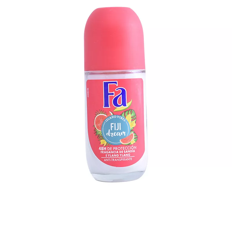 Deodorant roll-on 50 ml FIJI DREAM à la pastèque et à l'ylang-ylang.