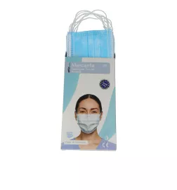 Masque chirurgical FARMA IIR pour adulte Made in Spain Ref bleu 10 pièces.