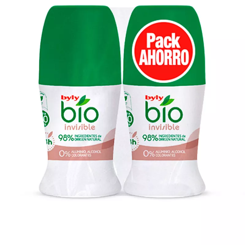 Déodorant Roll-On Bio Natural 0% Invisible Lot de 2 x 50 ml