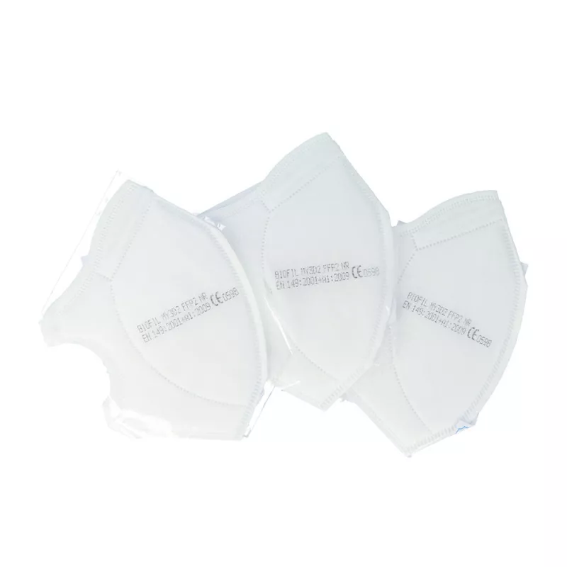 Masque facial FFP2 FARMA jetable pour enfants, auto-filtrant Ref blanc 3 pcs.