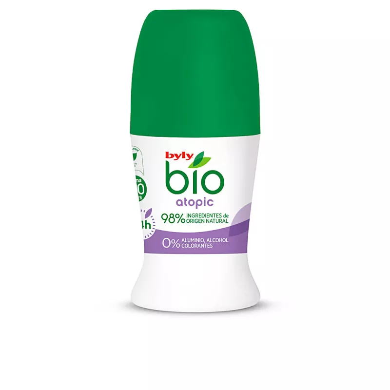 Déodorant BIO NATURAL 0% ATOPIC roll-on de 50 ml.