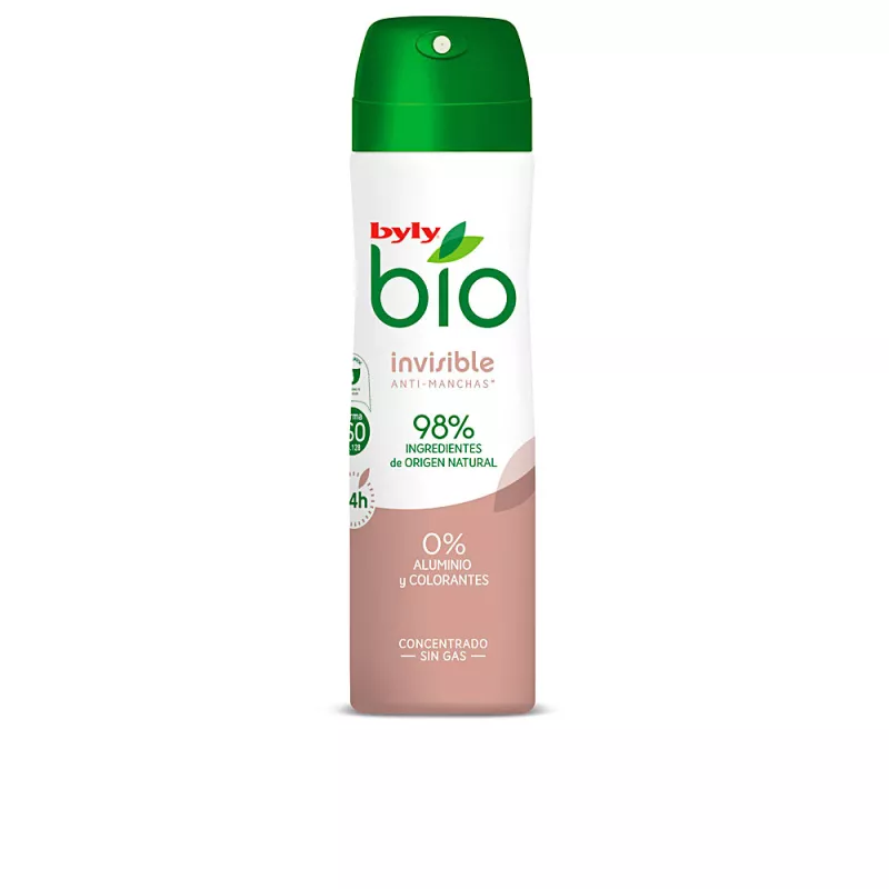 Spray déodorant BIO NATURAL 0% INVISIBLE de 75 ml.