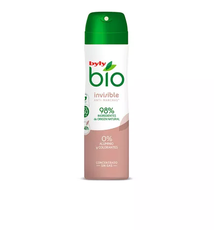 Spray déodorant BIO NATURAL 0% INVISIBLE de 75 ml.