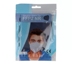 Masque facial jetable auto-filtrant FARMA FFP2 pour adulte Ref bleu 1 unité.