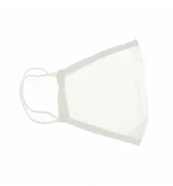 Masque facial FARMA réutilisable en tissu transparent adulte Ref blanc 1 pièce