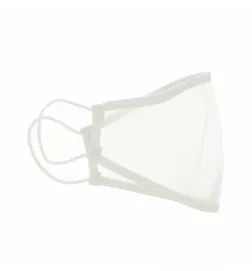 Masque facial réutilisable en tissu transparent pour enfants de 7 à 12 ans Ref blanche 1 u, par FARMA.