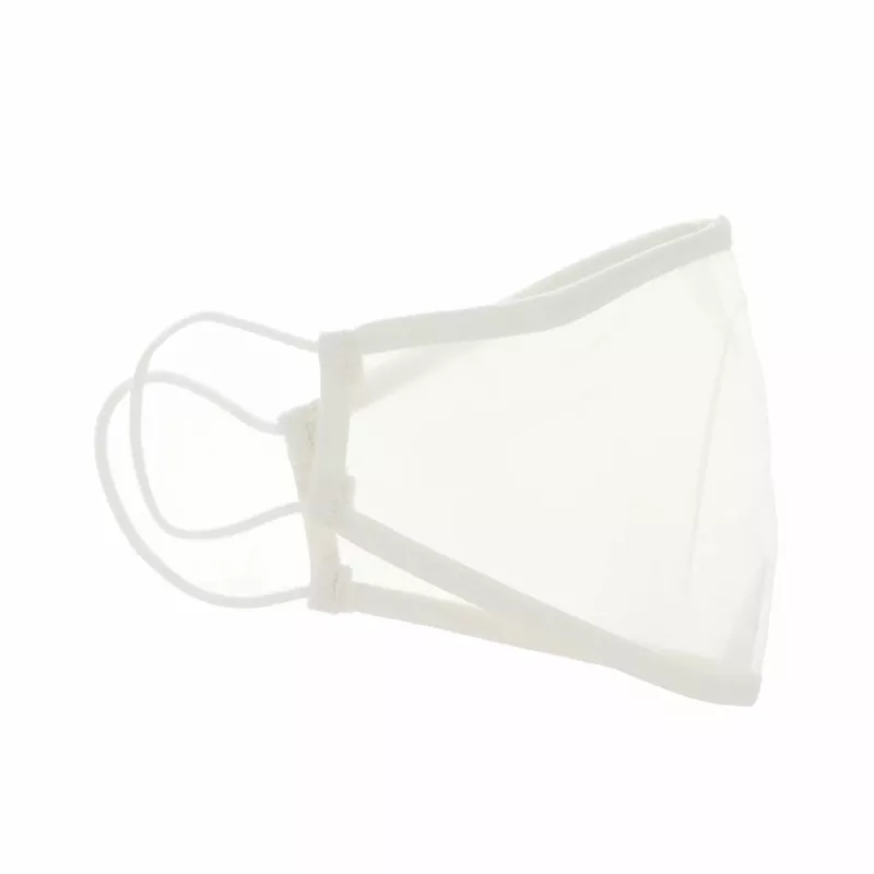 Masque facial réutilisable en tissu transparent pour enfants de 7 à 12 ans Ref blanche 1 u, par FARMA.