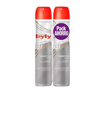 BYLY SENSITIVE DEODORANT vaporisateur lot 2 pcs (déodorant vaporisateur BYLY SENSITIVE, lot de 2 pièces)