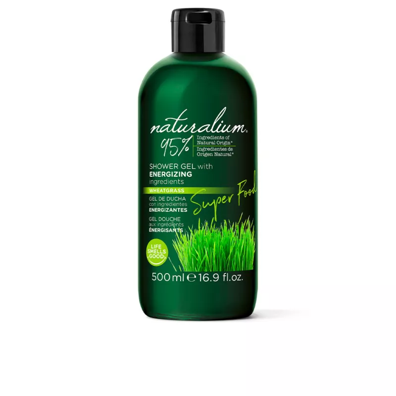 Gel douche énergisant au wheatgrass SUPER FOOD 500 ml.