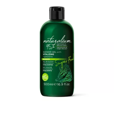 Gel douche vitalisant aux SUPER ALIMENTS à base d'algues de mer - 500 ml.