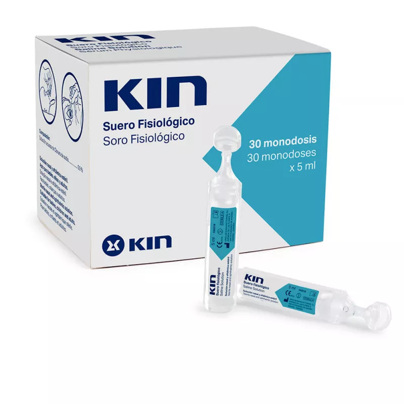 Le KIN sérum physiologique 30 x 5 ml.