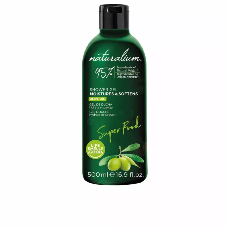 Gel douche hydratant à l'huile d'olive SUPER FOOD - 500 ml.