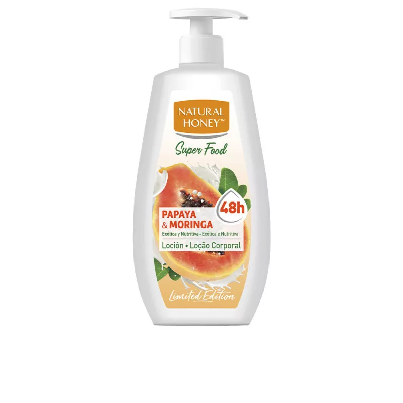 Gel douche Super Food à la papaye et moringa, 700 ml.