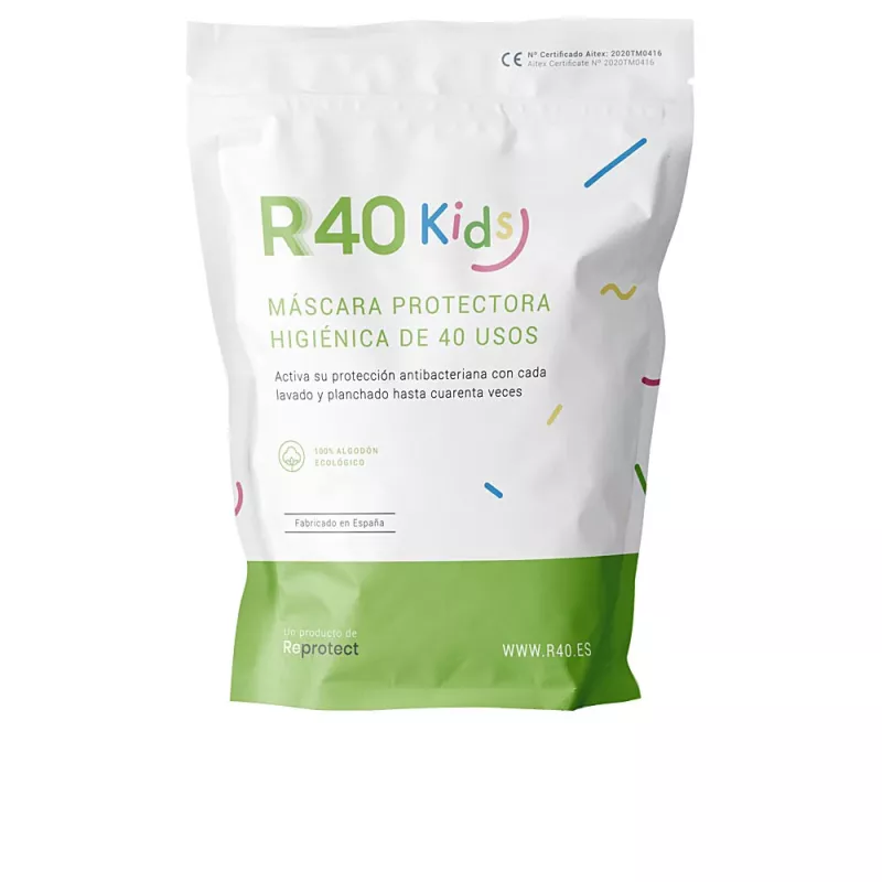 R40 Enfants masque de protection hygiénique 40 utilisations 7-12 ans 1 pièce