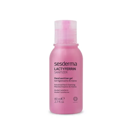 Gel désinfectant LACTYFERRIN pour les mains, 80 ml.