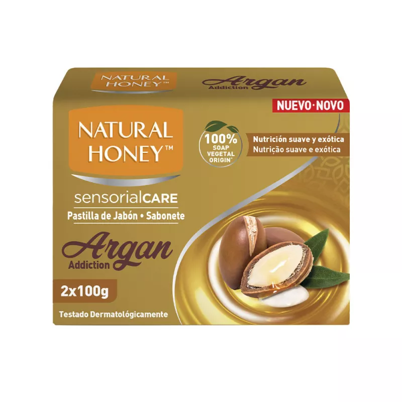 ELIXIR DE ARGAN, lot de 2 savons en barre de 100 g chacun.