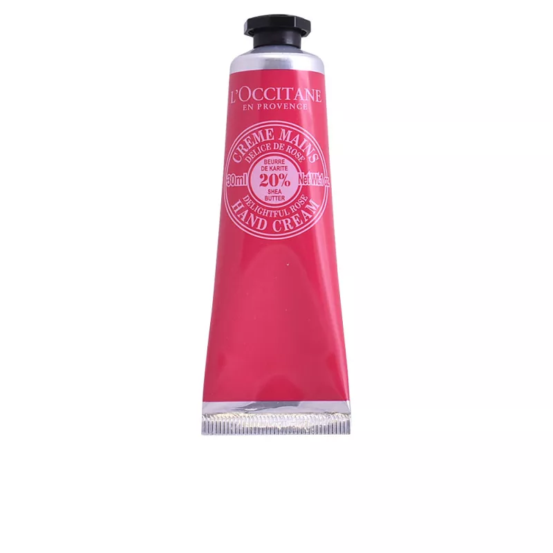 Crème pour les mains au karité et à la rose, 30 ml