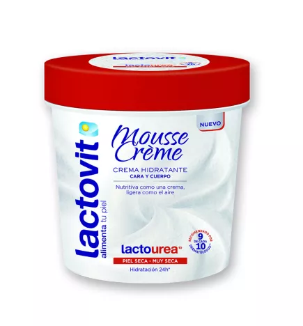 Mousse Crème Lacto-Urée pour le Visage et le Corps 250 ml