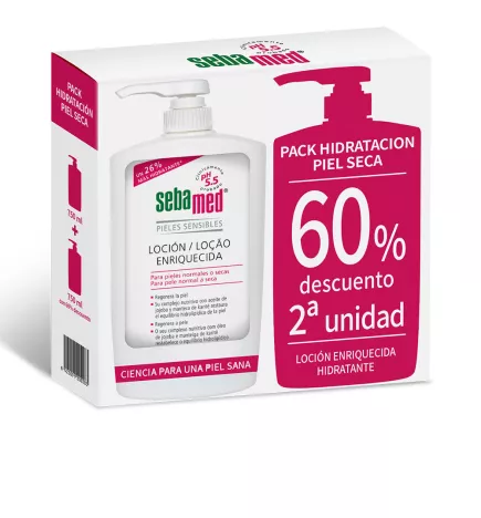 PEAUX SECHES ET SENSIBLES lotion enrichie promo 2 x 750 ml