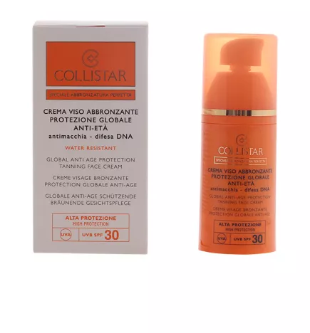 CREMA ROSTRO bronceadora protección global antiedad SPF30 50 ml