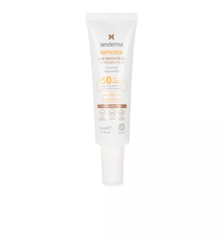 REPASKIN FACIAL SPF50 tacto seda con color 50 ml